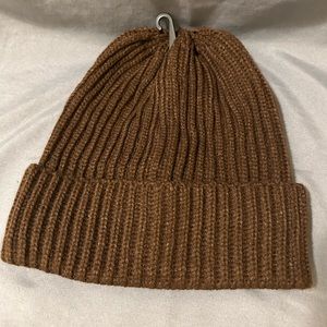 Brown Knitted Winter Beanie